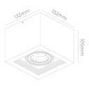 PLAFÓN ECUA PARA DICRO 1 Luz - ALUMINIO Candil