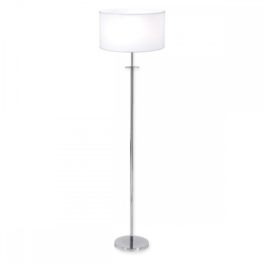 Lampara de Pie ninna c/cairel cromo/negro Luz del Siglo