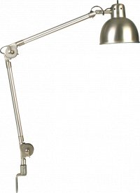 Lampara pinza morza e27 acero Brimpex