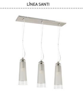 Colgante 3 Luces E27 Linea Santi Vignolo