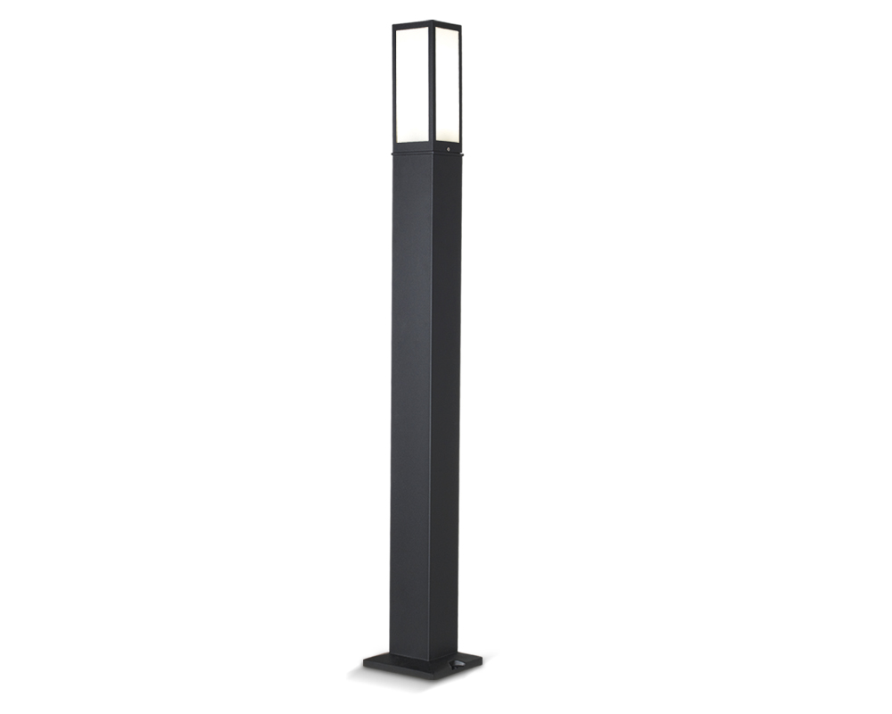 Farola cuadrada c/jaula alt 2,5mts 10x10cm aluminio 2420/2500 FW