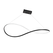 Colgante INFINITO chico 24W L:80cm A:28cm negro Vignolo