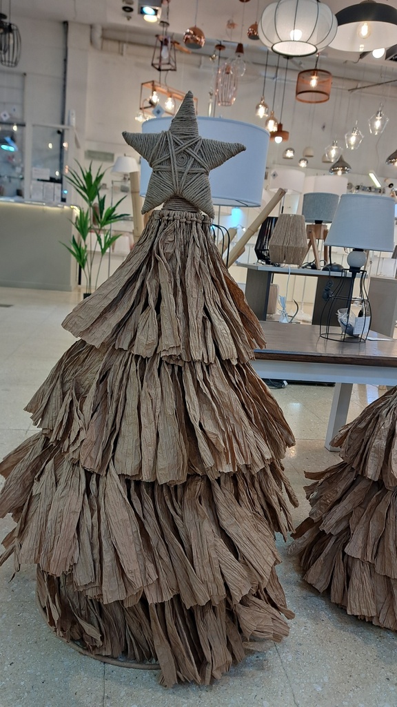 Arbol flecos mediano 1mtr Luz Cálida c/luces