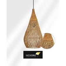 Colgante ratan natural grande medida 40x50x65 grass