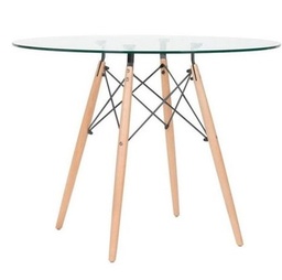 Mesa Eames Glass 120cm redonda Aura
