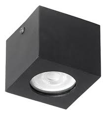 Plafon de techo cuadrado dicro gu-10 aluminio fw