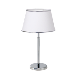 [VE3017-01-56-cro-lie] Velador con pantalla H: 44 cm Luz del Siglo