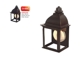 [d-500-75-negro/blanco] medio farol ferroviario chico negro/blanco Sudeal