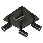 Aplique TEMPANO 4 luces base cuadrado Candil
