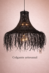 [julieta-80x90-kn-44] Colgante Julieta 80x90 negra Luz Calida