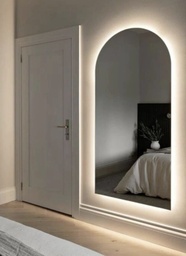 [mediopunto100x60-56] Espejo medio punto luz led cálida 100x60 Luz Cálida