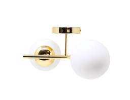 [n33-218] Lámpara aplique Glass 2 luces MEDIDA:35x34x20 cm urbana ag